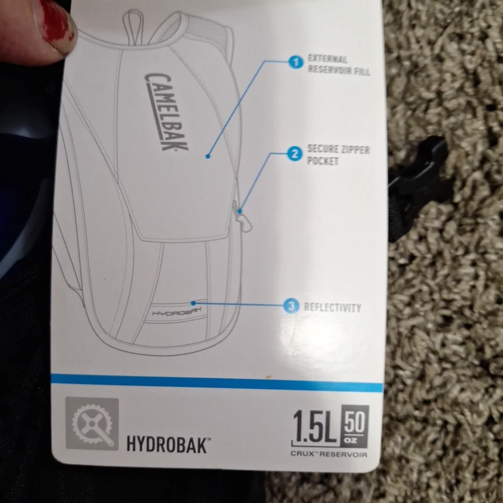 CamelBak Black Backpack Hydrobak Water- Sleek Durable Design
